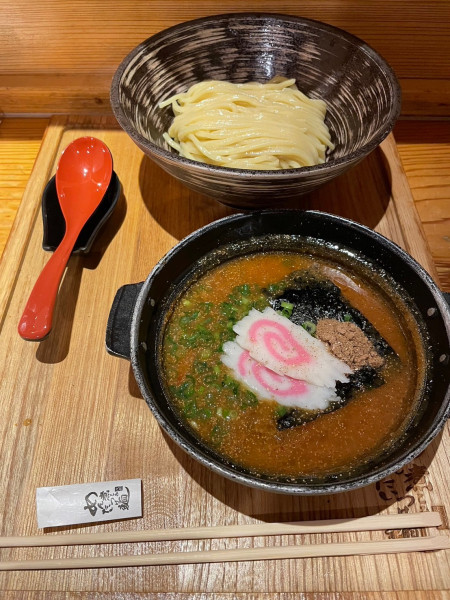 「めんたい煮込みつけ麺」@元祖めんたい煮こみつけ麺の写真