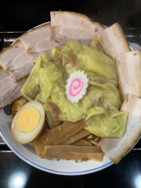 「チャーシューワンタン麺大盛り」@中華そば 下連雀の写真
