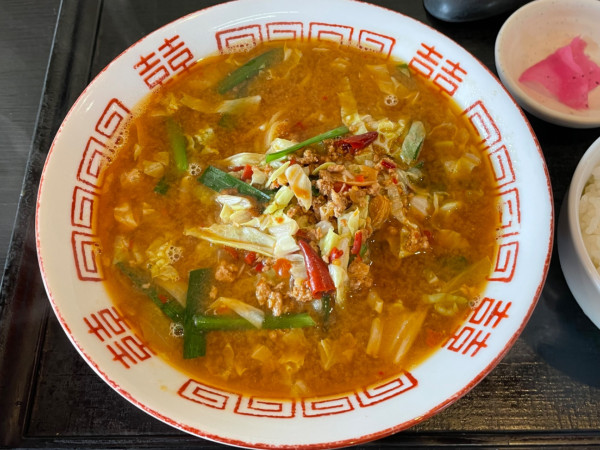 「みそ台湾ラーメン定食　￥８５０」@中華食堂わかの写真