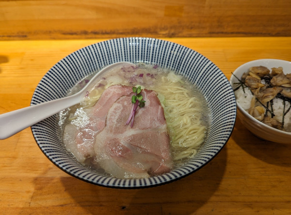 「貝だし麺＋貝のしぐれ煮ご飯」@貝だし麺 きた田の写真