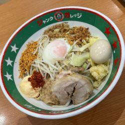 まぜそば大盛（玉子あり）＋味玉『コール』 全部