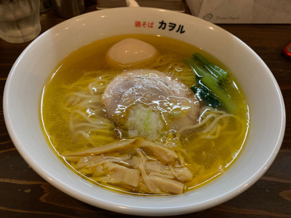 「鶏そば塩　味玉」@鶏そば カヲルの写真