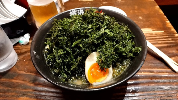 「焼き海苔らーめん1020円」@壱八家 東戸塚店の写真