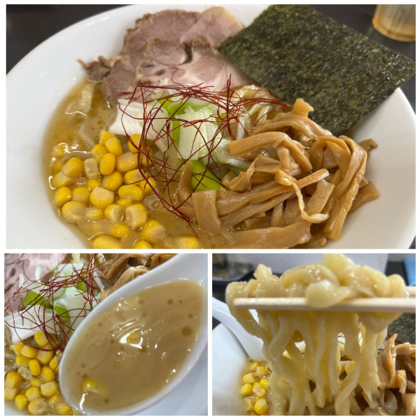 「【限定】トウモロコシの冷やしらーめん 1100円」@自家製手打ち麺 禿の写真