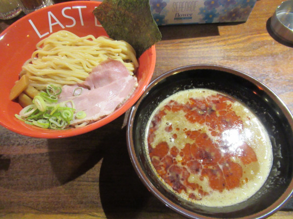 「魚介豚骨つけ麺（辛口）（1,265円）」@ラスト・ボス 西荻窪店の写真