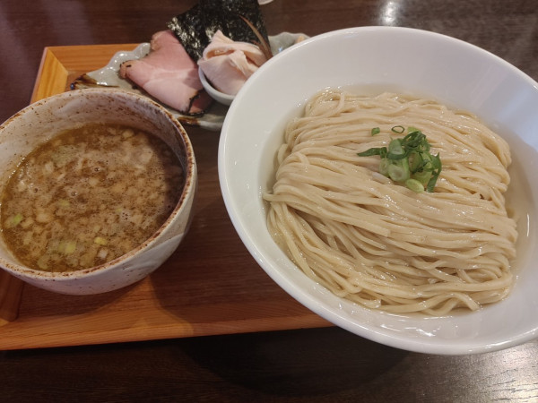 「鶏白湯　昆布水つけ麺の大盛り」@天極製作所の写真
