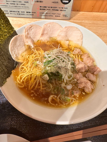 「鶏soba black」@鶏soba 鶏と麺の写真