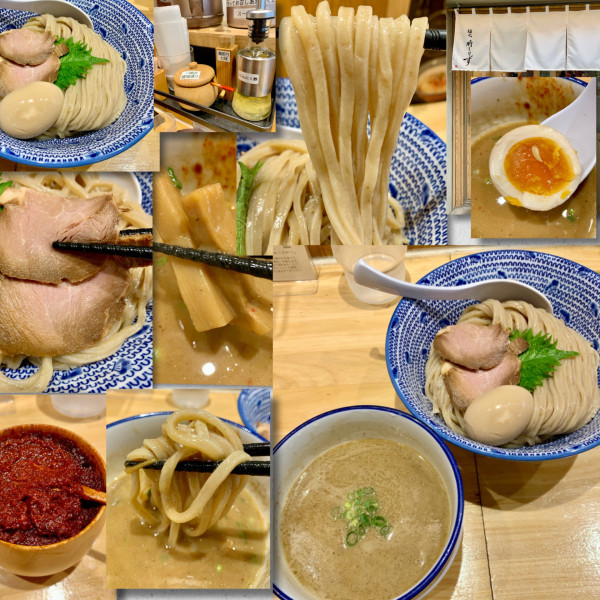 「味玉鶏魚介濃厚つけ麺1080円」@麺也 時しらず 学芸大学店の写真