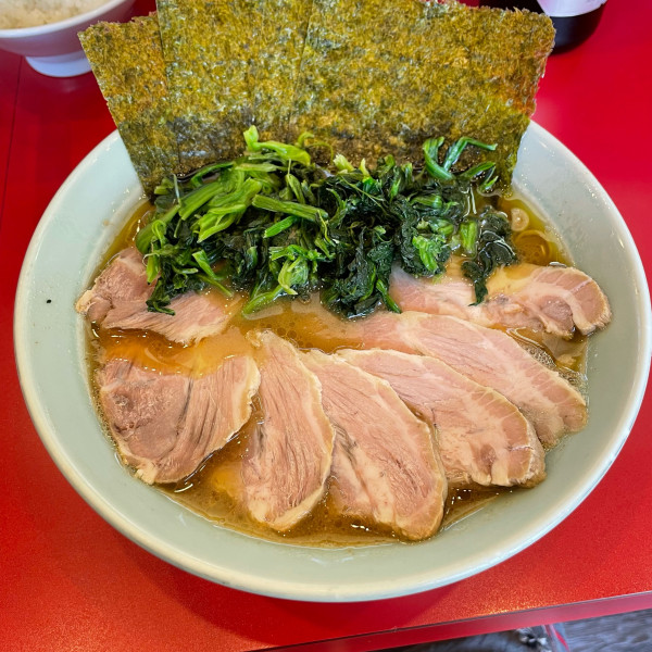 「朝ラーメンセット」@横浜家系らーめん たま家の写真