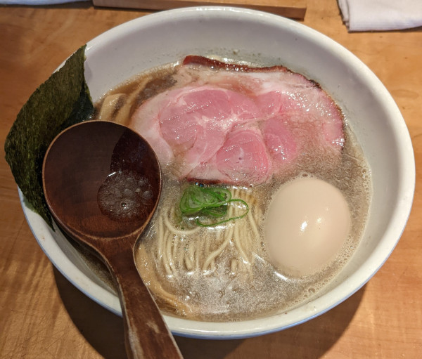 「味玉そば」@中華蕎麦 蘭鋳の写真