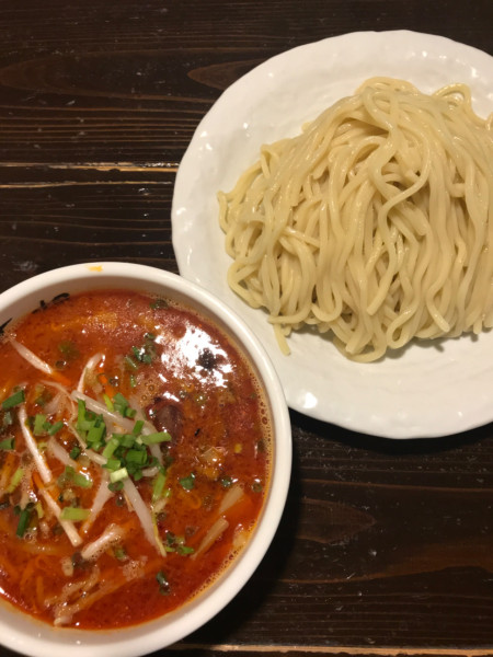 「辛味噌つけ麺」@麺屋 茅根の写真