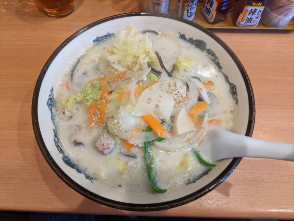 「豆乳タンメン：800円」@はなとみの写真