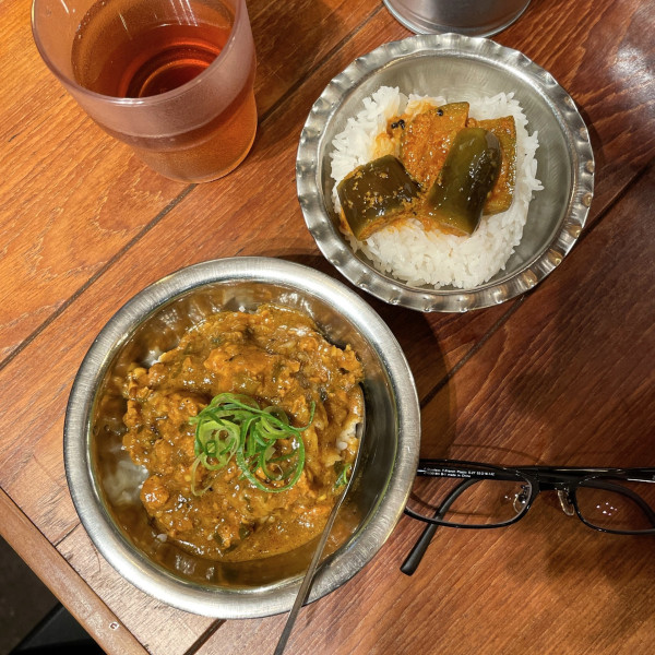 「本日のミニカレー飯」@麺楽 軽波氏の写真