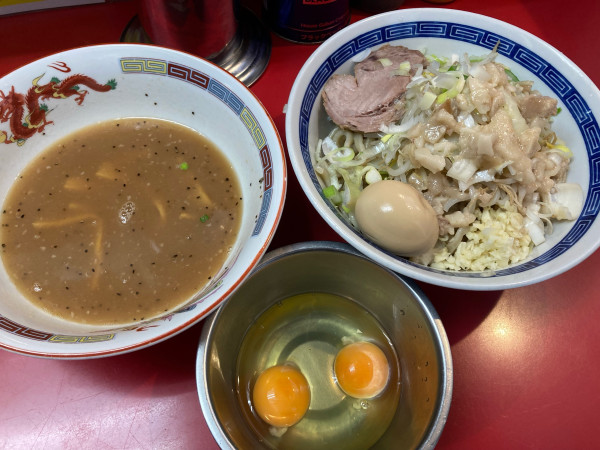 「つけ麺¥1000+すき焼き¥100」@ジャンプの写真