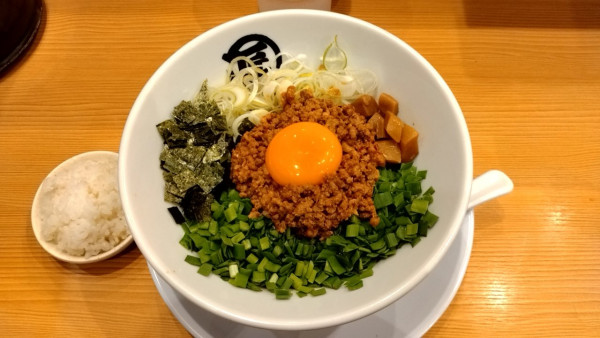 「台湾まぜそば_950円」@麺や マルショウ 新なにわ大食堂店の写真