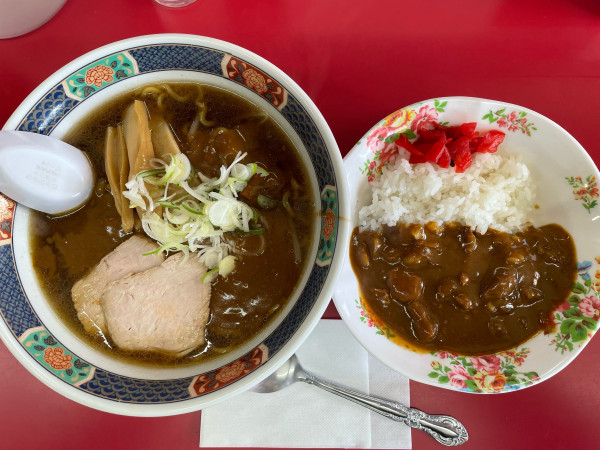 「カレーラーメン¥900&ﾗﾝﾁｶﾚｰ¥200」@大蓮の写真