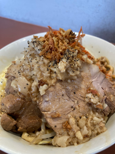 「汁なし（300g）　極太」@THE SUN COMENの写真