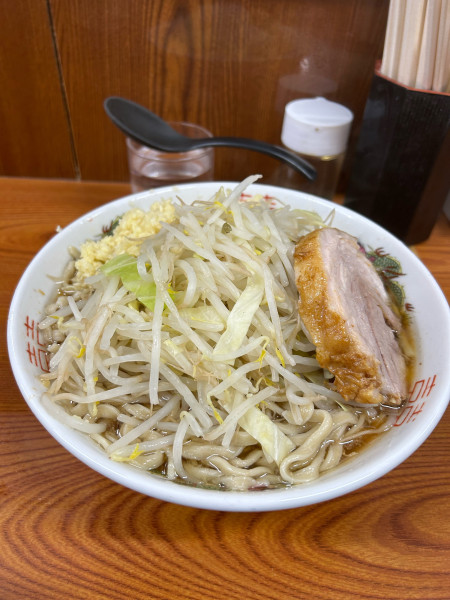 「ラーメン（ニンニクマシ）」@ラーメン二郎 亀戸店の写真