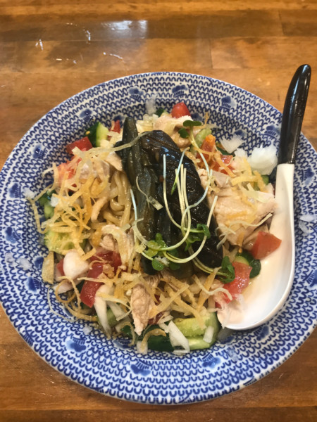 「揚げ茄子と豚ばら肉の冷やし中華」@ふうびの写真