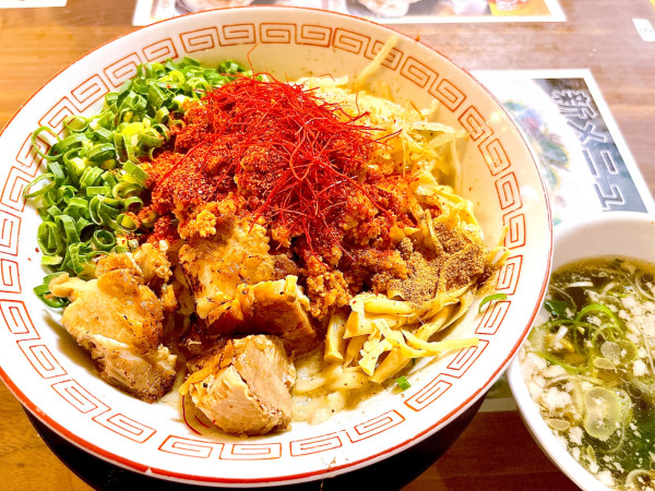 「雷さままぜそば（1000円）」@博多 長浜ラーメン だるま一家の写真