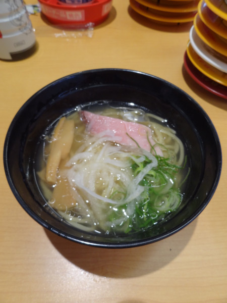 「しじみ塩ラーメン450円」@スシロー 南越谷店の写真