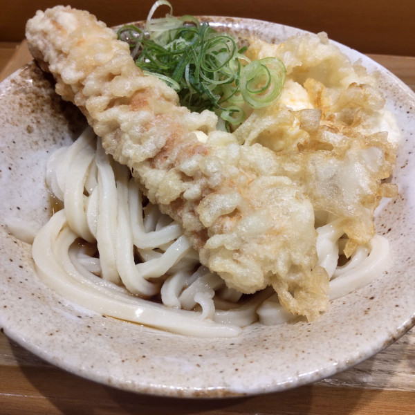 「ちく玉天ぶっかけ(¥640)」@ふたば製麺の写真