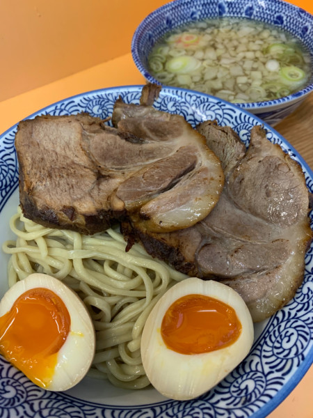 「【限定】塩つけ麺1000円 チャーシュー100円味玉100円」@NEW Akkeyラーメンの写真