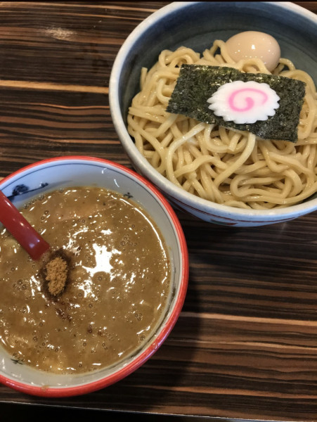 「味玉つけそば 赤」@中華そば 螢の写真