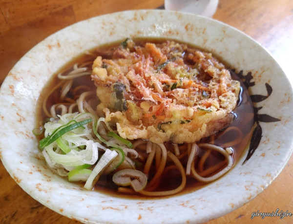 「かき揚げそば（440円）」@山田製麺所 本店の写真