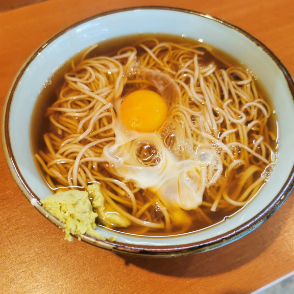 「月見そば」@文殊 川越ホーム店の写真