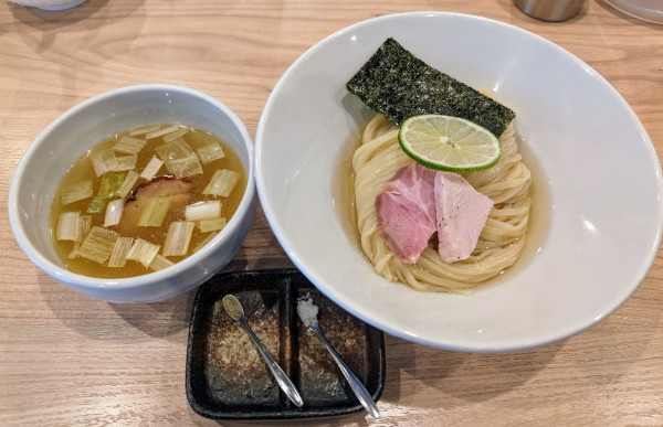 「昆布水つけ麺(塩)1100円」@麺処 にし尾の写真