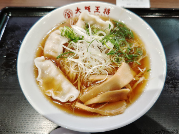 「餃子ラーメン」@大阪王将 イオンモールむさし村山店の写真