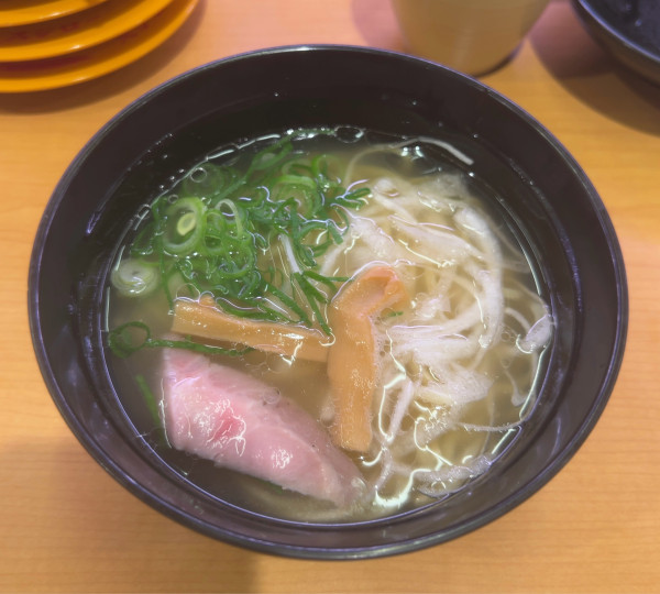 「琥珀監修 しじみ塩ラーメン」@スシロー 佐倉寺崎北店の写真