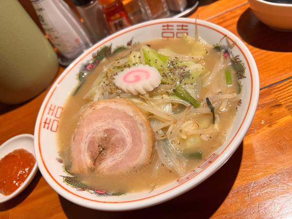 「【月夜限定】鶏白湯の塩タンメン」@麺屋 真心の写真