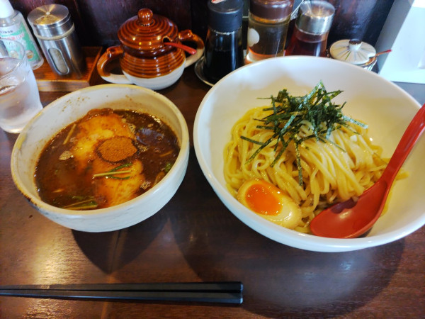 「無尽蔵醤油つけ麺」@麺屋 無尽蔵の写真