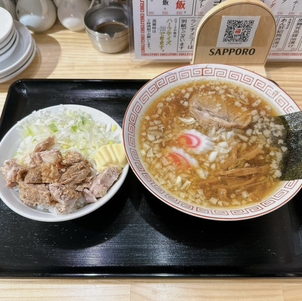 「中華そば(ラーメンネギチャー丼)」@ぶ器用中華 シェイシェイの写真