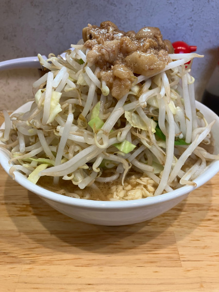 「ラーメン 200g 野菜・アブラ・ニンニク少し」@ラーメン 他力也の写真