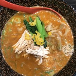 【季節のらーめん】鶏絲（チースイ）担々麺