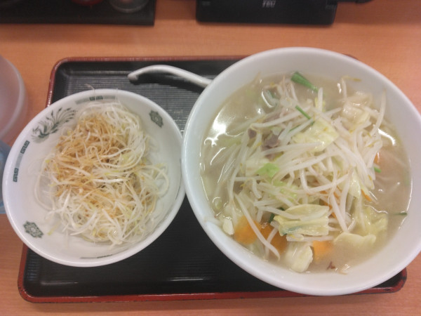 「ネギタワータンメン710円」@熱烈中華食堂 日高屋 柏東口中央町店の写真