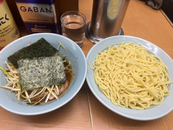 「つけ麺中　ネギ」@なかむら屋の写真