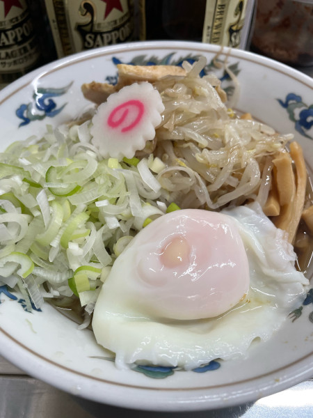 「油そば 半熟卵」@中華そば みたかの写真