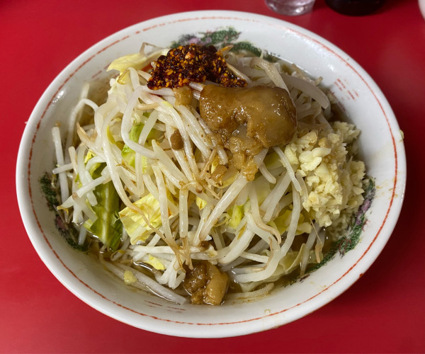 「大豚 生たまご」@ラーメン二郎 千住大橋駅前店の写真