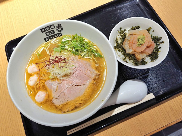 「【麺処想×麺家たけ田】松葉蟹と地鶏の濁り塩そば、など」@#新宿地下ラーメンの写真