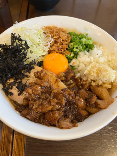 「まぜそば」@つけ麺 弥七の写真