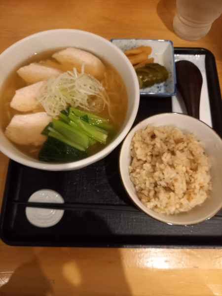 「塩セット￥900」@とりそば 若松の写真