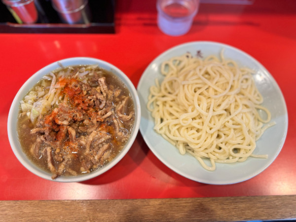 「チャシューやさいつけそば(小鉢) 1250円」@丸長 目白店の写真