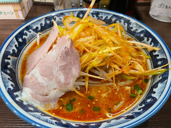 「辛味噌ネギ」@めん丸 小名浜店の写真