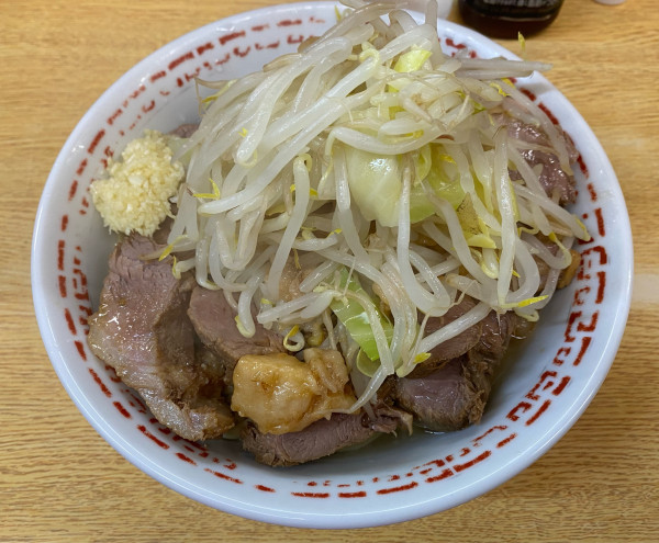 「塩汁なし(小豚W)」@ラーメン二郎 環七新新代田店の写真