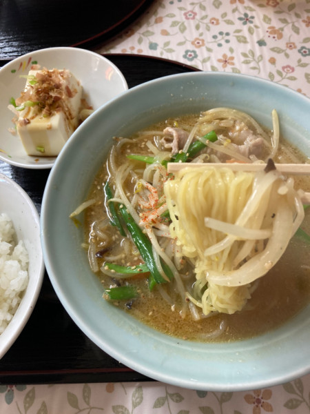 「味噌ラーメン ライスセット850」@泉食堂の写真