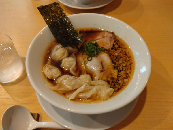 「ワンタン中華そば¥1200-」@こばやし 中華そばの写真